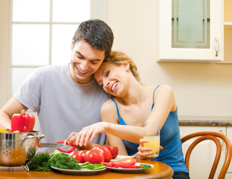 Sveika mityba padės vyrui padidinti potenciją
